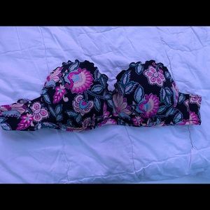 floral print bikini top